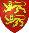 De gueules à 2 léopards d'or l'un au dessus de l'autre